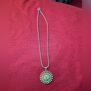 Green pendent necklace